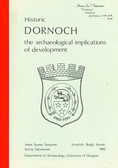 Historic Dornoch, The archeological implications of development