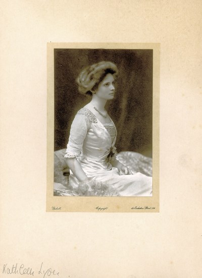 Original Photograph in a cardboard jacket of Miss Kathleen Lyon