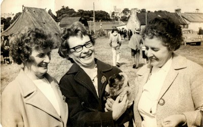 Monochrome photograph taken at Dornoch Games