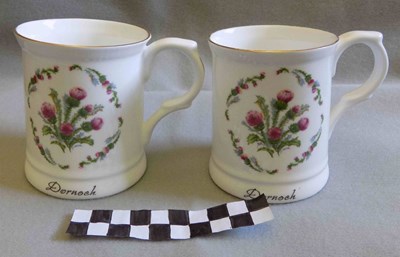 Two fine bone china mugs
