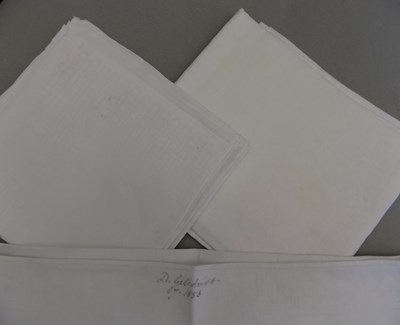 Three linen napkins