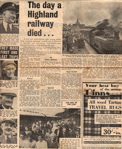' The Day a Railway Died', Weekly Scotsman, 1960