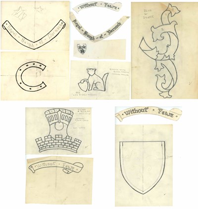 Sketches of the Dornoch Coat of Arms