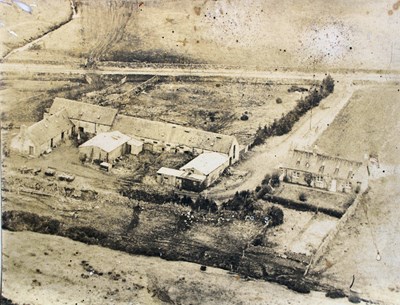Aerial photograph of Trentham Steading