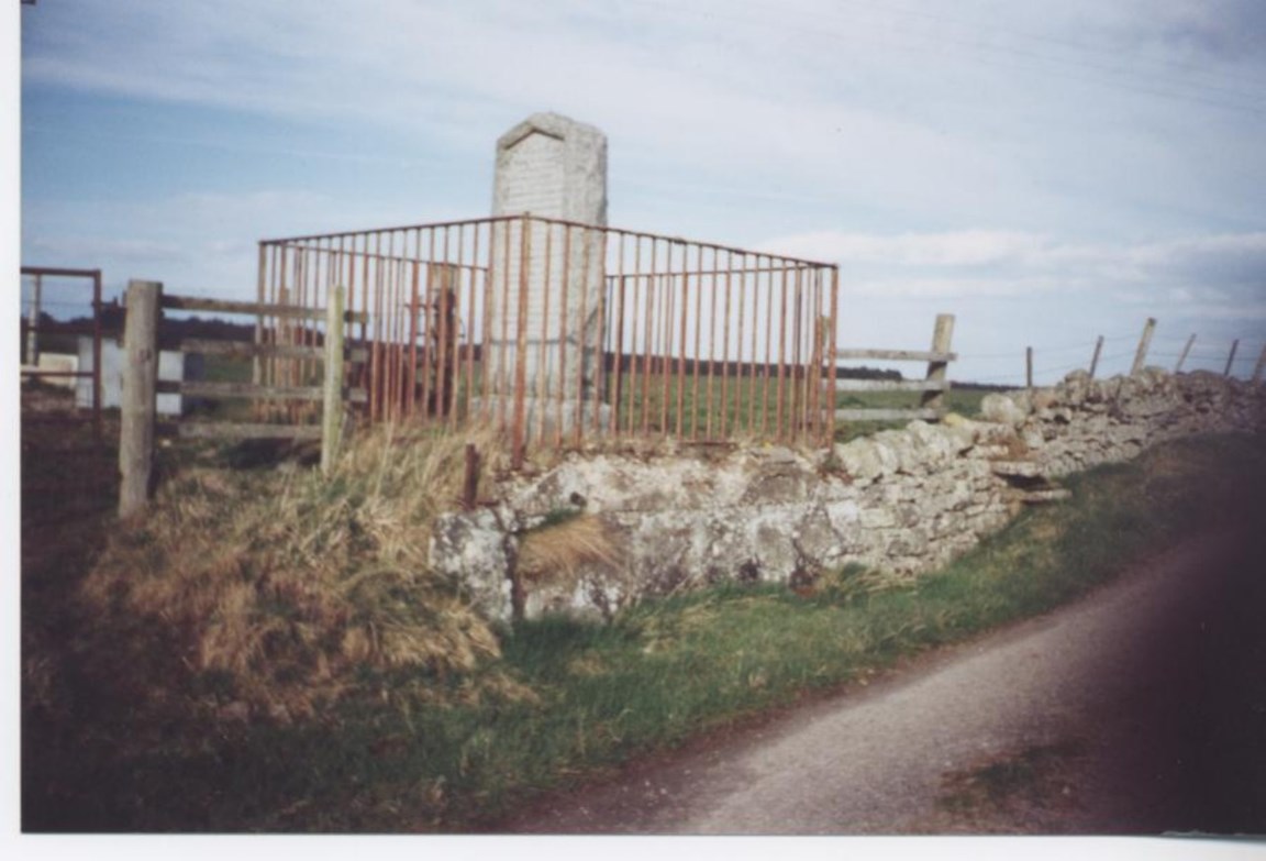 Photograph of Sherriff McCulloch's memorial stone