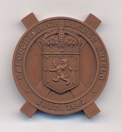 Caledonian Challenge Shield 1863 - Robert Mackay