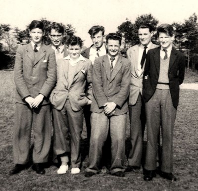 Dornoch Academy seven pupils of Class IV B 1958