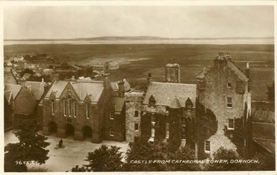 The castle from cathedral tower, Dornoch