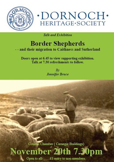 Talk by Jennifer Bruce 'Border Shepherds 20 Nov 2014