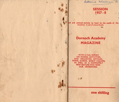 Dornoch Academy Magazine 1957-8