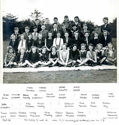 Dornoch Primary 5 & 6 1949-1950 Class Photo