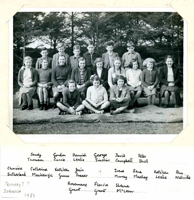 Dornoch Primary 7 1951-1952 Class Photo