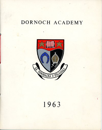 Souvenir booklet of the opening of Dornoch Academy