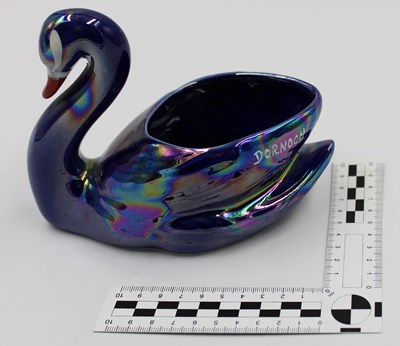 Ceramic souvenir swan