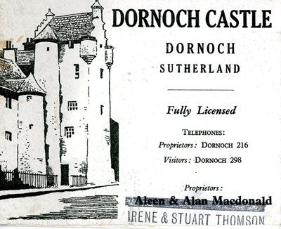Dornoch Castle Leaflet
