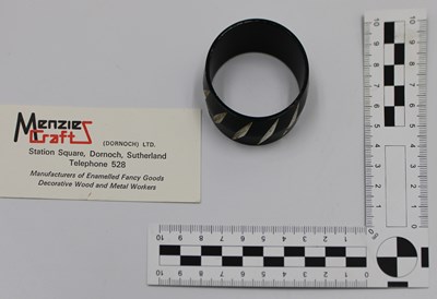 Napkin ring and business card