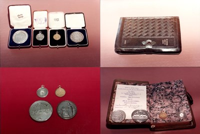 Photographs of medals awarded to Miss A.M.C. Sutherland