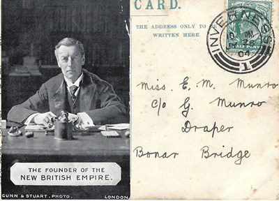 Postcard to Miss E.M. Munro