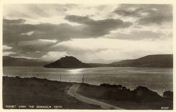 sunset over Dornoch firth