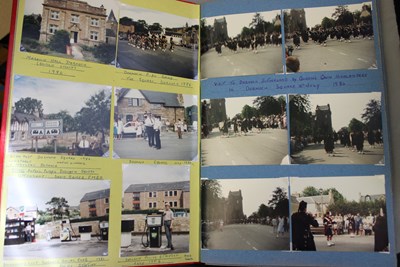 Scrapbook containing colour photographs