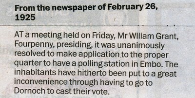 Application to have a Polling Station in Embo