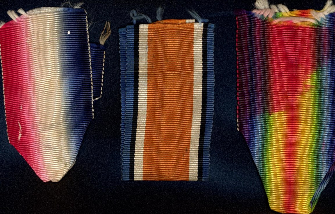 Set of three medal ribbons 