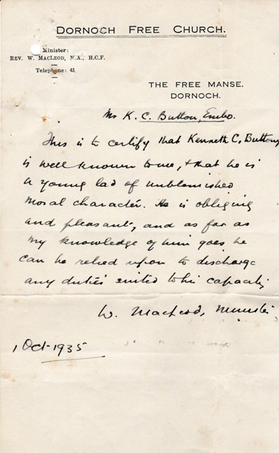 References for Kenneth Button