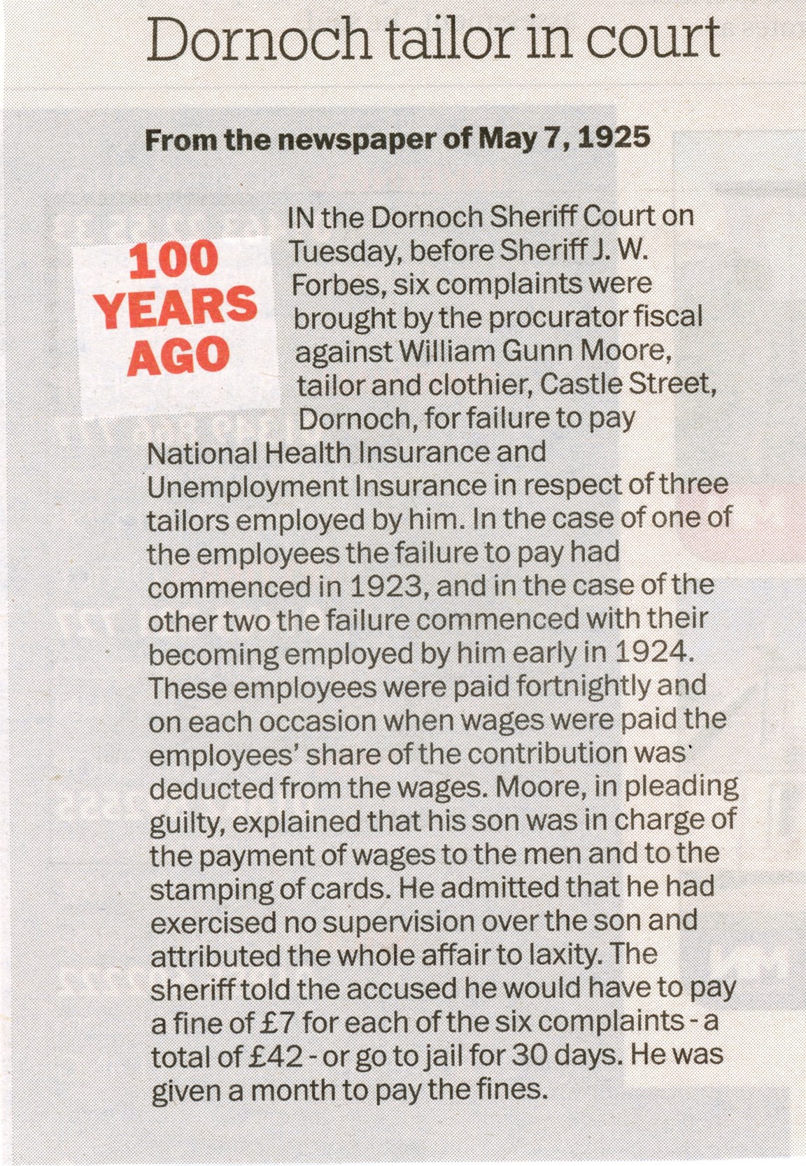 Northern Times Clipping