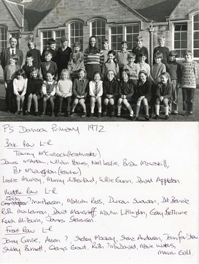 Dornoch Primary School photograph 1972