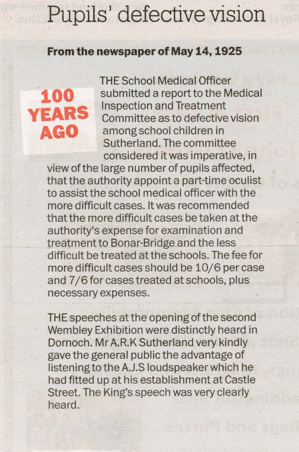 Pupil's defective vision and s;e