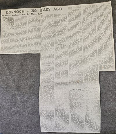 Dornoch as a Royal Burgh in the 17th century