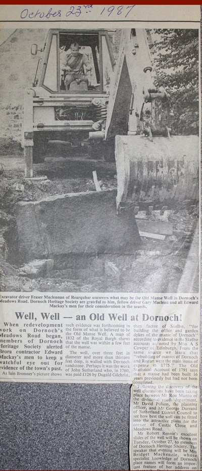 Well, well an old well at Dornoch
