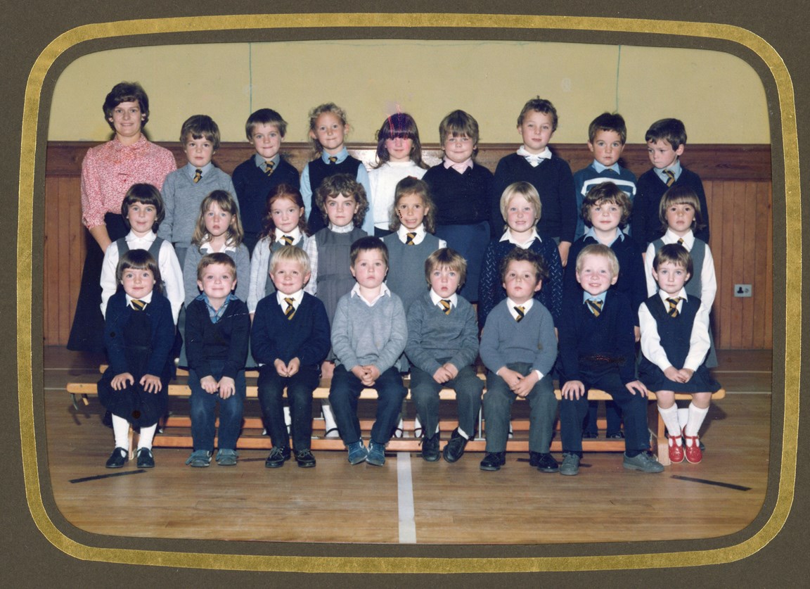 A collection of school photographs of Dornoch Primary School