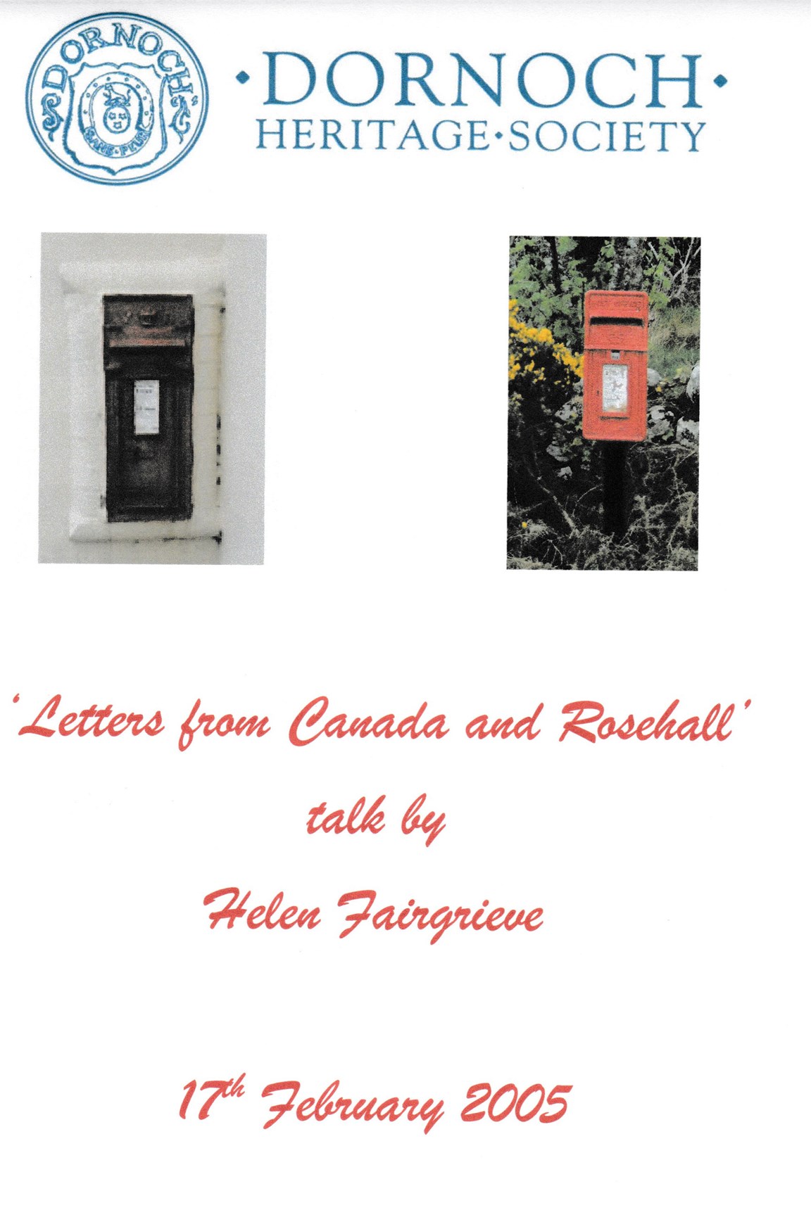 Letters from Canada and Rosehall