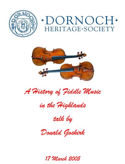 A History of Fiddle Music in the Highlands