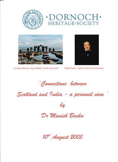 'Connections between Scotland and India - a personal view'