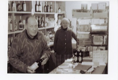 Tom and Isa Sutherland in their shop