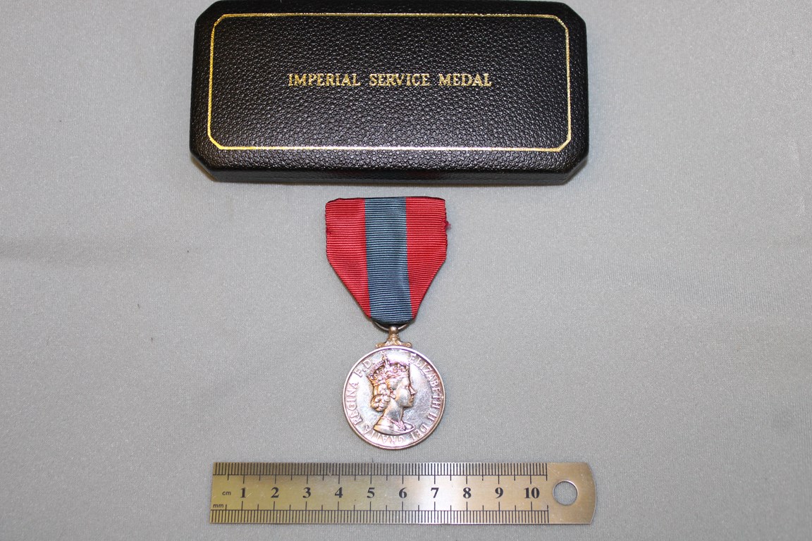 Imperial Service Medal awarded to James Alexander Matheson Ross