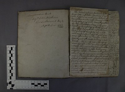 Memorandum book of Serg. John Matheson