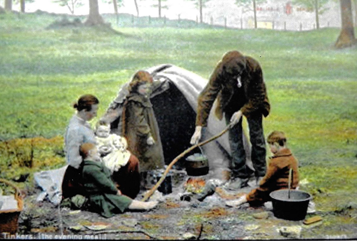 A collection of 20 images of the travelling community