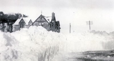 Winter, February 1955 ~ snow