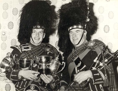 Pipe Major Kenny Macrae and William Fraser