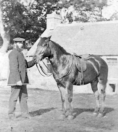 Man and horse at Pitgrudy