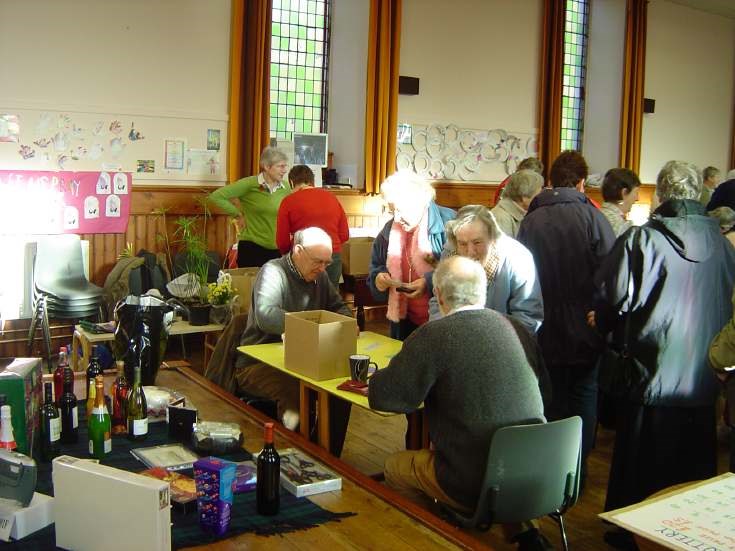 Raffle at Dornoch Heritage Society Coffee Morning 2006