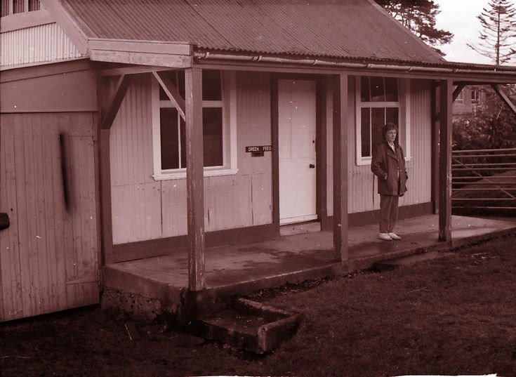 Lady at green fees office