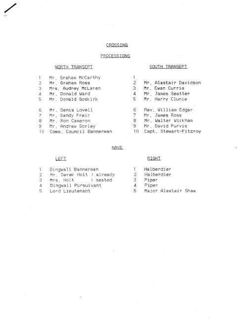 Grant of Arms to Dornoch Community Council