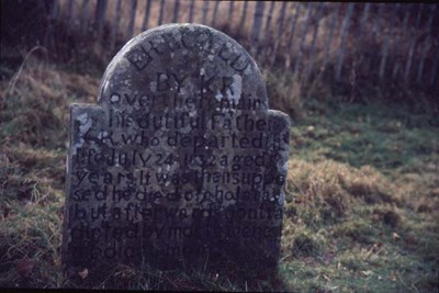 Dornoch cholera victim's headstone