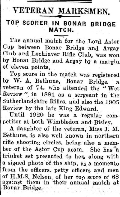 Report on Lord Astor Cup