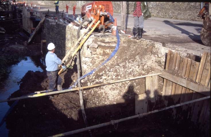 Dornoch Burn well excavation