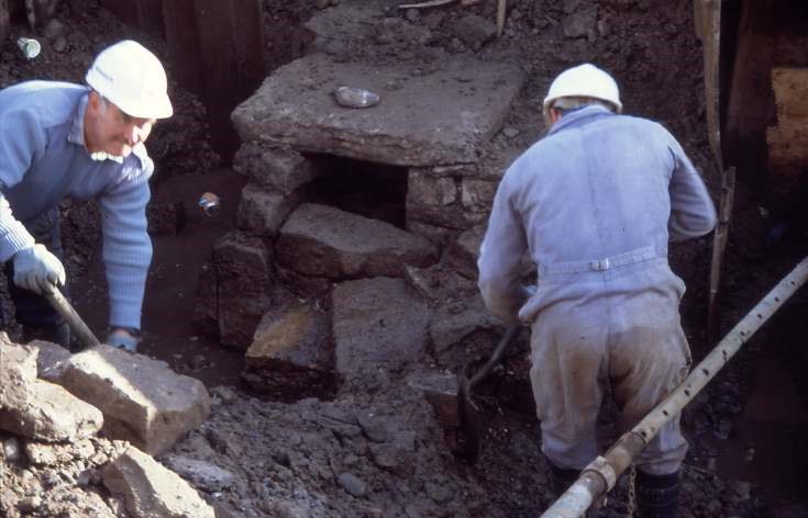 Dornoch Burn well excavation